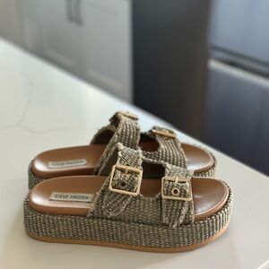 Steve Madden Woven Platform Sandals